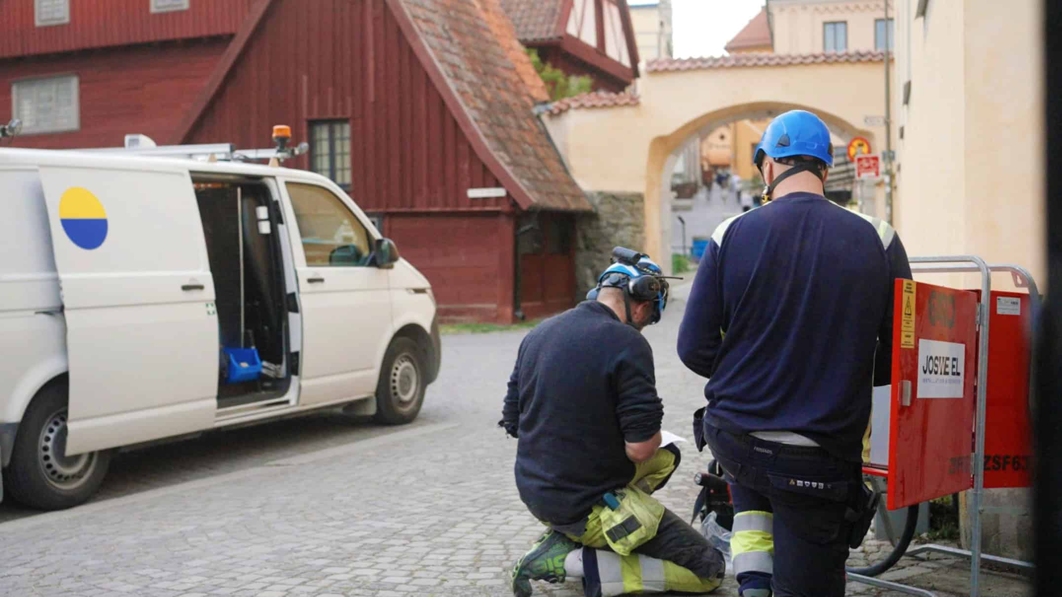 Medarbetare jobbar i Almedalen