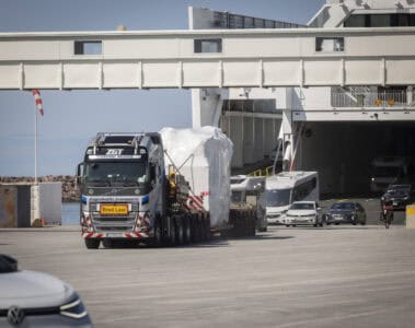 Transformator på lastbil