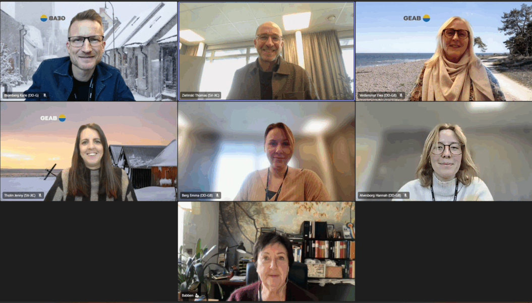 Teamsmöte med jurymedlemmar