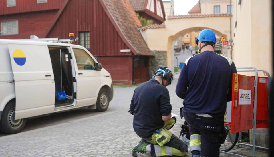 Medarbetare jobbar i Almedalen