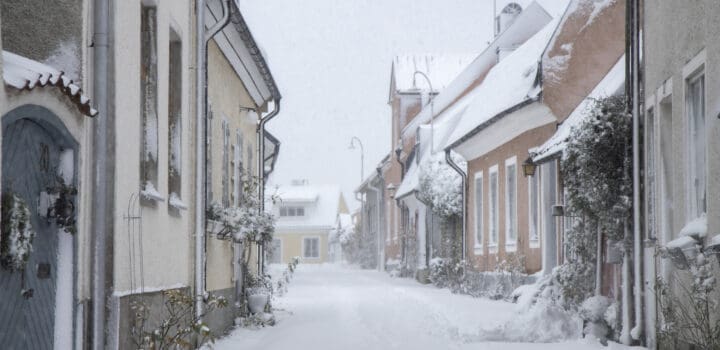 Visby vinterlandskap