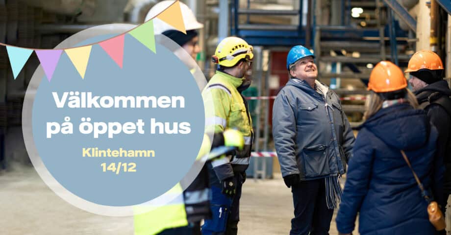 Bild på besökare i vårt fjärrvärmeverk