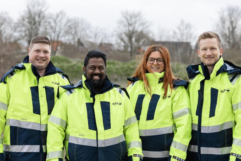 Programansvariga fr. vänster: Andreas, Simon, Alexandra och Kalle.