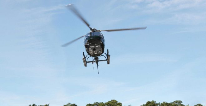 Helikopter i luften